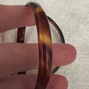 Brown Tortoiseshell Bangle Bracelet